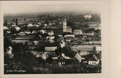 Kraľovo nad Tisou, Czechoslovakia, Village View Postcard