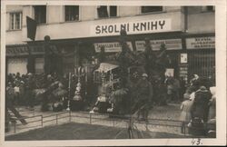 School Bookshop in Uzhhorod, Ukraine, 1938 Postcard