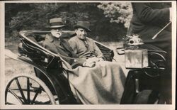 President T.G. Masaryk Carriage Ride, 1937 Postcard