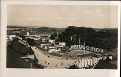 1937 Vystava Slovacka Uh. Hradiste Exhibition Postcard