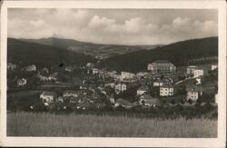 Luhačovice, Czechoslovakia Town View Postcard Postcard Postcard