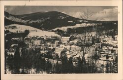 Winter View of Janske Lazne, Czechoslovakia Postcard Postcard Postcard