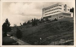 Bílý Kříž Hotel, Silesian Beskids Mountains Czechoslovakia Postcard Postcard Postcard