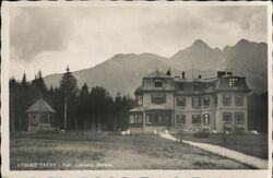 Hotel Lomnica, Vysoké Tatry, Morava Postcard