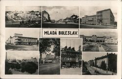 Mladá Boleslav, Czechoslovakia - Photo Collage Postcard Postcard