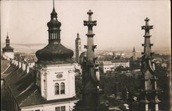 Panoramic View from St. Barbara's Church Gallery, Kutná Hora Postcard