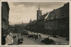 Eger, Hungary - Marktplatz Street View Postcard