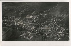 Aerial View of Litomyšl, Czechoslovakia Postcard Postcard Postcard