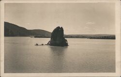 Babakai-Felsen Rock in the Danube River Postcard