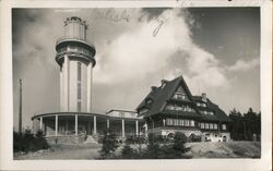 Kramova chata and observation tower, Orlicke Hory Deštné v Orlických horách, Czechoslovakia Postcard Postcard Postcard