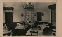 Gundel Restaurant Interior, Budapest, Hungary, 1954 Postcard