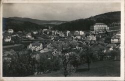 Vintage View of Luhačovice, Czech Republic Czechoslovakia Postcard Postcard Postcard