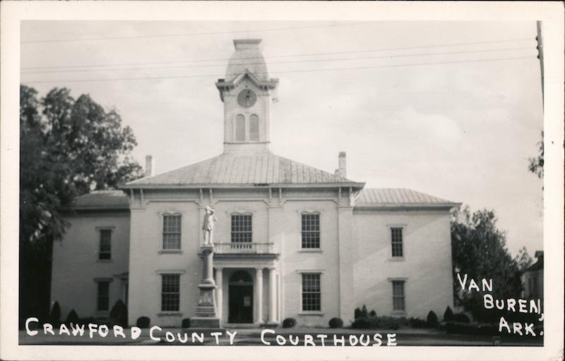 Crawford County Court House Van Buren, AR Postcard