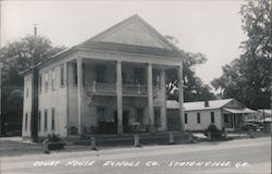 Court house Echols Co. Statenville, GA Georgia Postcard Postcard Postcard