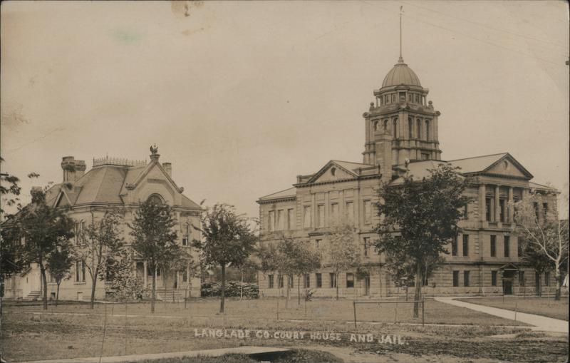 Langlade County Courthouse and Jail Wisconsin Postcard