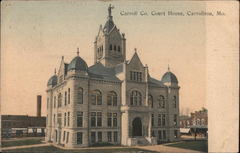 Carroll County Courthouse Carrollton, MO Postcard