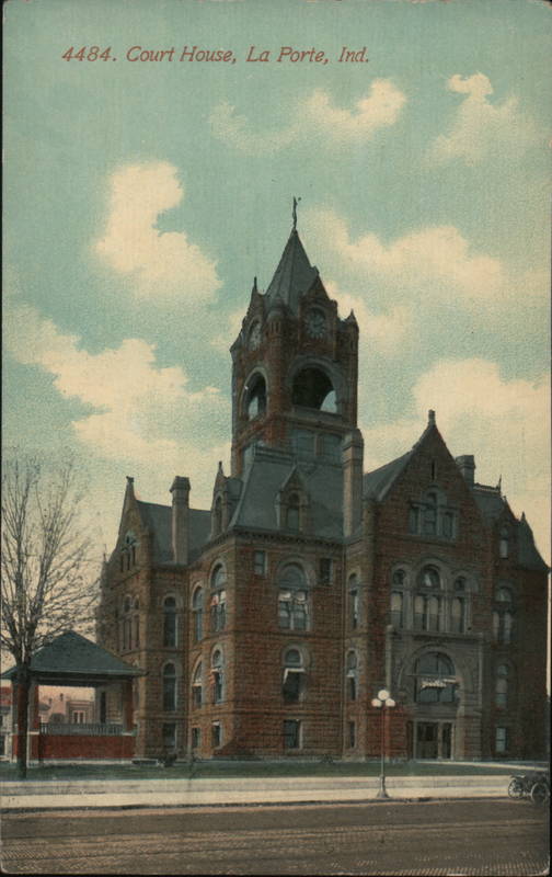 Courthouse La Porte, IN Postcard