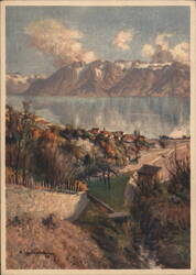 Vallon de Riex (Lake Geneva), Switzerland Postcard