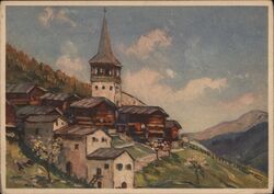 Grimmentz (Val d'Anniviers) Switzerland Vintage Postcard Postcard