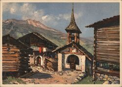 Chapelle Saint-Jean, Val d'Anniviers, Switzerland Postcard