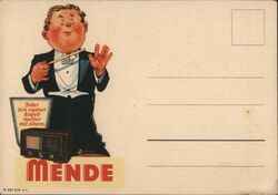 Mende Radio Advertisement Postcard Postcard