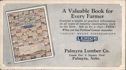 Lehigh Portland Cement Farm Book of Structugraphs Ad Palmyra, NE Advertising Blotter Blotter Blotter