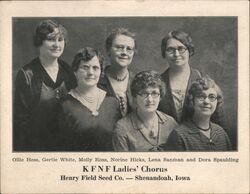 KFNFL Ladies' Chorus, Henry Field Seed Co., Shenandoah IA Ephemera