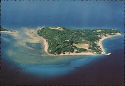 Aerial View of Grande Island, Philippines Southeast Asia Postcard Postcard Postcard