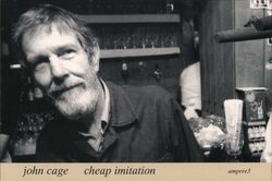 John Cage Cheap Imitation Ampere3 Postcard Chicago, IL Advertising Postcard Postcard