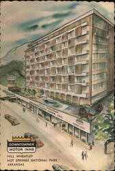 Downtown Motor Inn, Hot Springs National Park, Arkansas Postcard