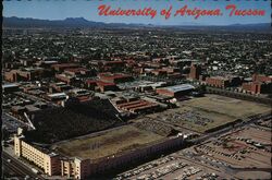 University of Arizona, Tucson, AZ - Aerial View Postcard