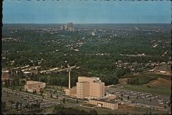 Aerial View of Skyline, Winston-Salem, North Carolina Postcard