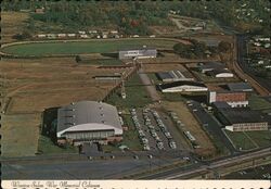 Aerial View of Winston-Salem War Memorial Coliseum and Dixie Classic Fairgrounds Postcard