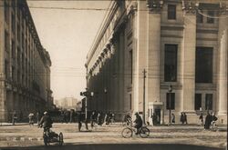 Street Scene in Mukden, Manchuria, China Original Photograph