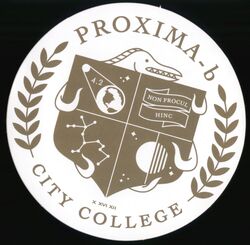 Proxima b City College Sticker Sticker