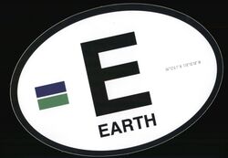 Earth Galactic Travel Bumper Sticker Sticker