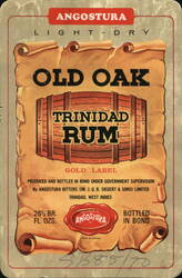 Angostura Old Oak Trinidad Rum Gold Label Label