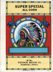 Super Special All Corn Seed Packet, Windsor Broom Co. Label