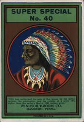 Super Special No. 40 Broom, Windsor Broom Co., Hamburg, PA Pennsylvania Advertising Label Label Label