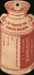 The Producers' Own Marketing Association Milk Can Tag Tag