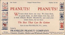 Franklin Peanut Company, Franklin, Virginia Advertisement Blotter