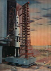 Saturn V Rocket on Launch Pad 39 Postcard