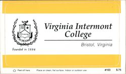 Virginia Intermont College, Bristol, Virginia Postcard