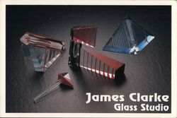 James Clarke Glass Studio Art Glass Pieces Postcard