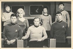 Star Trek Cast Photo Postcard Movie and Television Advertising Postcard Postcard