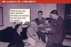 The Making of a President, Risque Political Humor Postcard