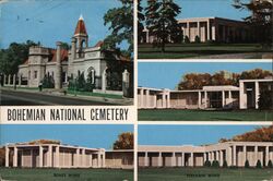 Bohemian National Cemetery, Chicago, Illinois Postcard