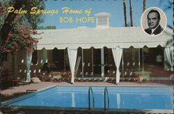 Bob Hope's Home, Palm Springs, CA Postcard