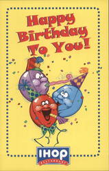 IHOP Happy Birthday Kids Meal Postcard Postcard