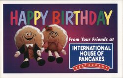 IHOP Happy Birthday Pancakes Restaurant Postcard Newark San Jose Postcard